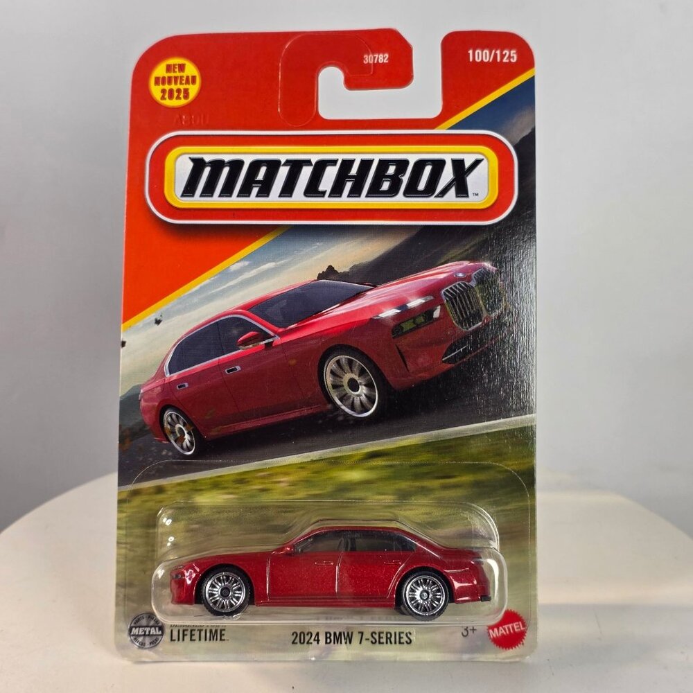 2024 Matchbox BMW 7-Series Die-Cast Car 1:64 Scale Collectible Toy Vehicle In Re